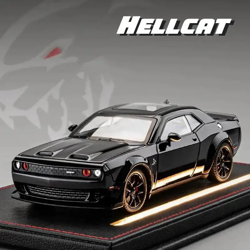 1/24 Proportion Hellcat Racing Scale Model Car - Diecast Metal Collectible for Car Enthusiasts, Alloy Diecast Collectible
