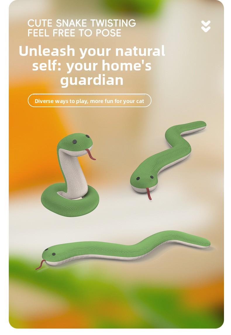 Directly supplied snake toy, realistic cat teaser, self-entertaining new model, simulated pet toy electric dog ball interactive for rope high-tech companion dog treat dispenser large enrichment Puzzle Feeder Toy Chewing birthday gift durable chew frozen