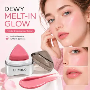 Keke Mood Triangular Mirror Lip Blush Balm, Lips & Cheeks, Korean Style, Daily Use, Flattering Atmosphere, Versatile Makeup