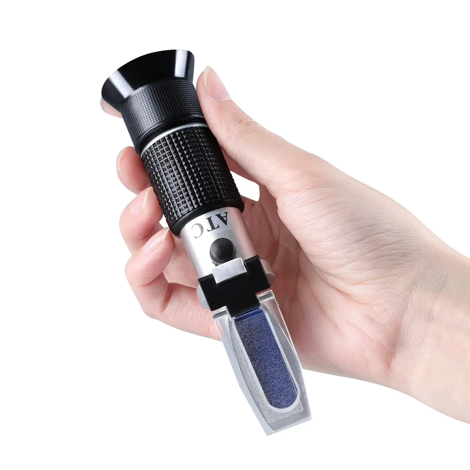 4-in-1 Antifreeze Refractometer Coolant Tester for Checking Freezing Point of Automobile Antifreeze Systems, Battery Acid, Ethylene Propylene Glycol