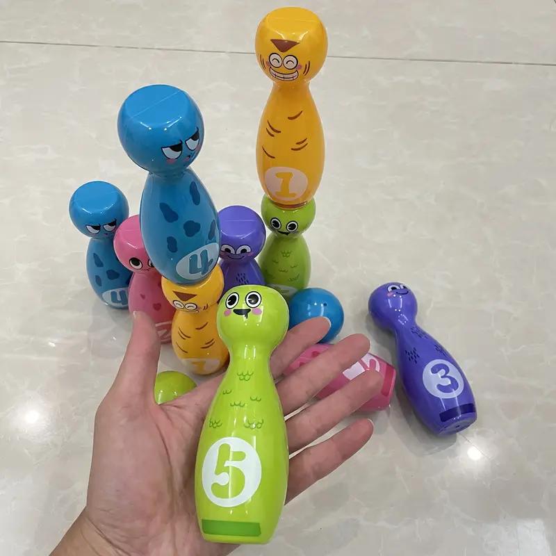 Fun Bowling Toy Set for Kids, Engaging Indoor Sports Playroom, Active Play & Parent-Child Interactive Interaction Game, Cartoon Characters Bowling Balls to Enhance Hand-Eye Coordination