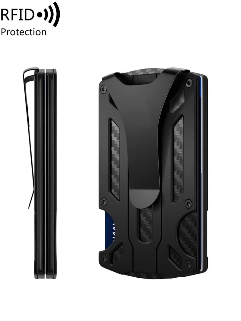 Father's Day Gifts, Men's Business Style Minimalist Wallet, Mens Wallet, Slim RFID Blocking Bifold Card Holder, Gifts for Men, Simple Style Plain Color Purses, Trendy Wallet for Daily Use, Accessories for Men