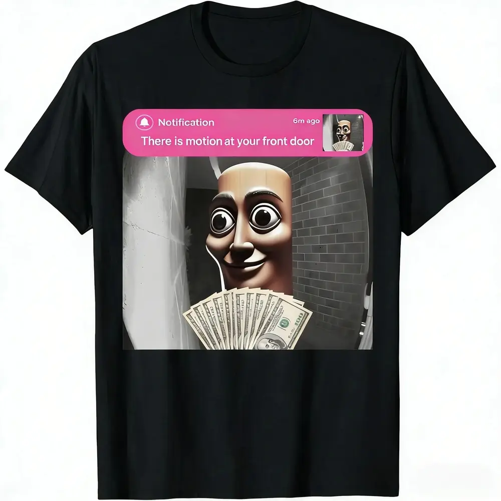 Tung Tung Tung DoorbellMeme Funny Front Door Motion Tee - Short-sleeved T-shirt