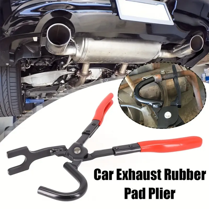 Universal Car Exhaust Rubber Pad Pliers Exhaust Pipe Gasket Removal Pliers Exhaust Hanger Removal Puller Anti-Slip Handle Tools
