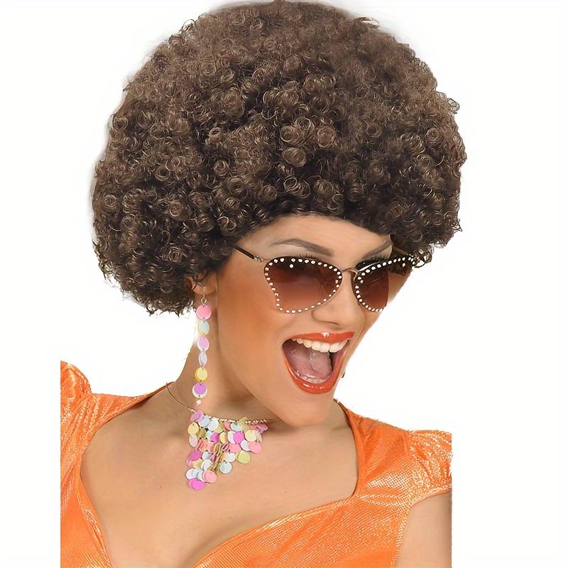 Explosion/Buzz Cut Wigs with Kinky Curly Hair - Elastic for Costume Parties, Carnivals & Themed Events - Unisex Temporary Wig Suitable for &, for Parties//Performance