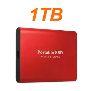 1TB Large Capacity External Hard Drive Quiet Operation Mobile Storage SSD USB3.2 Type-C High Speed Solid Stae Disk For PC MAC