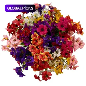 24 Bundles Artificial Flowers for Indoors and Outdoors, Fake Flower Plants for Home, Garden and Porch Decor, Window Box Filler (8 Colors) #GLOBAL PICKS