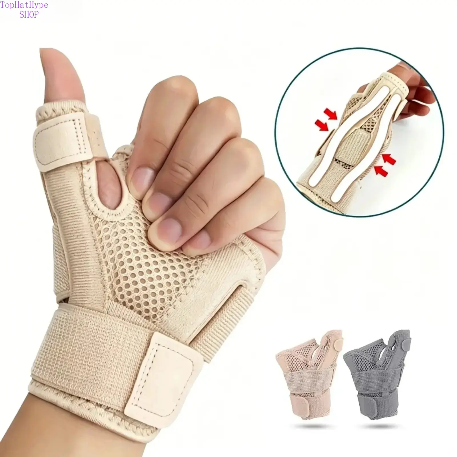Thumb Brace, Thumb Spica Splint for Right Hand or Left Hand for Arthritis Pain & Support, Trigger Thumb Splint and Stabilizer for Carpal Tunnel Pain Relief, Tendonitis, Sprain ,Multiple Colors Immobilization Ergonomic Design