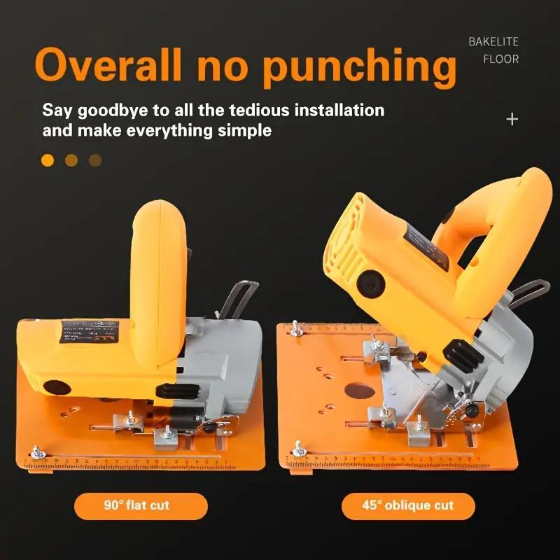 Adjustable Circular Saw Base, 1 Count Cutter Base Plate, Adjustable Base Plate for Portable Saws, Circular Saw Guide Base Plate, Woodworker's Cutting Tool, Power Tool