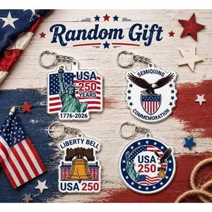 A random keychain is included as a gift with every order.