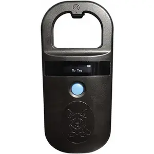 Pet Microchip Scanner ISO11784/85/FDX-B/EMID Animal Handheld Reader,134.2kHz Pet ID Scanner Rechargeable Animal Chip Registration, for Dog/Cat/Pig/Animal (190A Black)