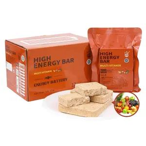 Emergency Food Ration Bars Multi Vitamin Flavor Survival Tabs Supply for Outdoor Camping Snowstorm Earthquake Disaster Preparedness Kit With Long Self Life 12 Count