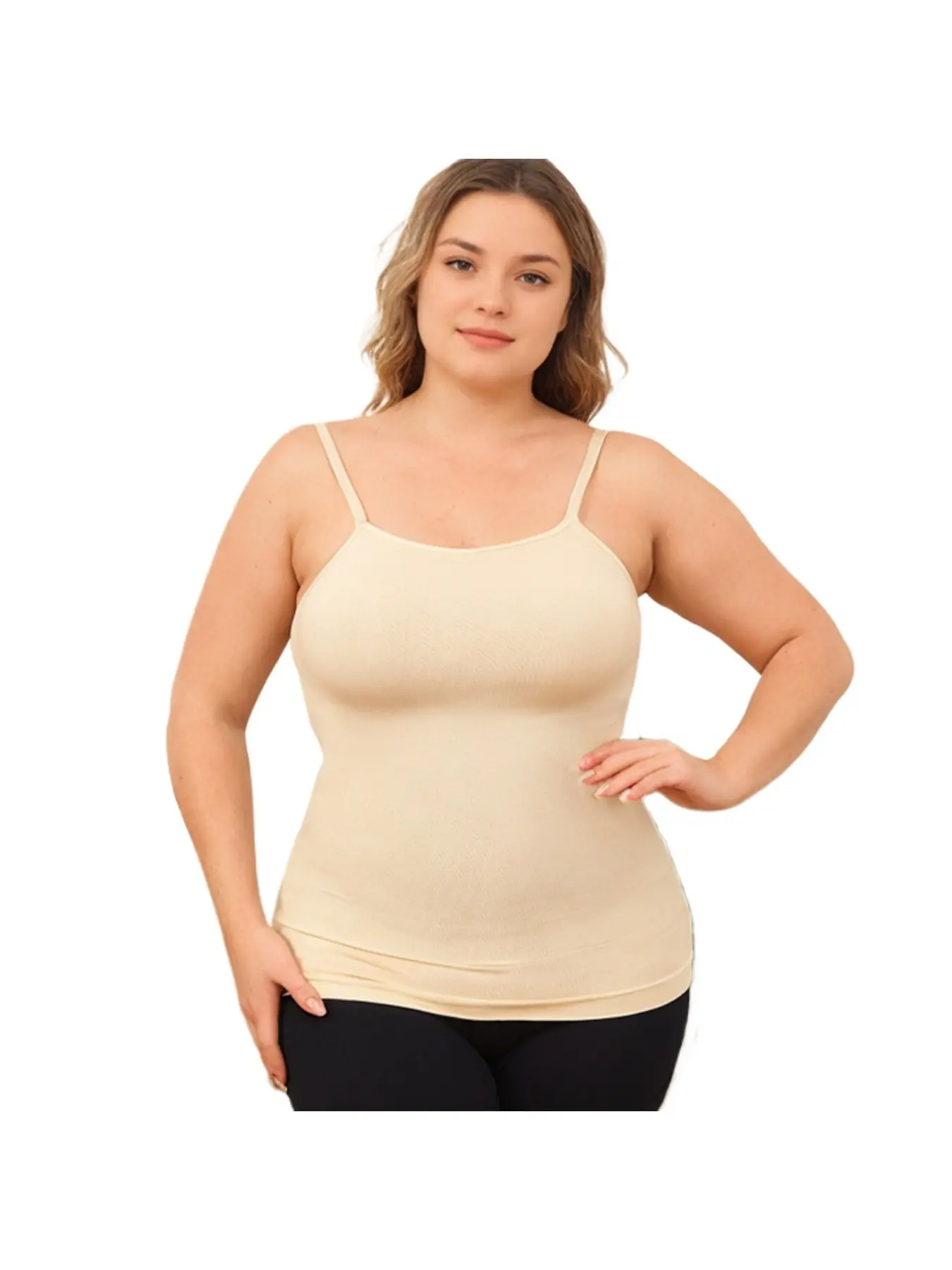 Slim Lance Seamless Cami Shapewear Tank Top – Tummy Control Slimming Body Shaper Vest, Compression Waist Trainer, S-3XL