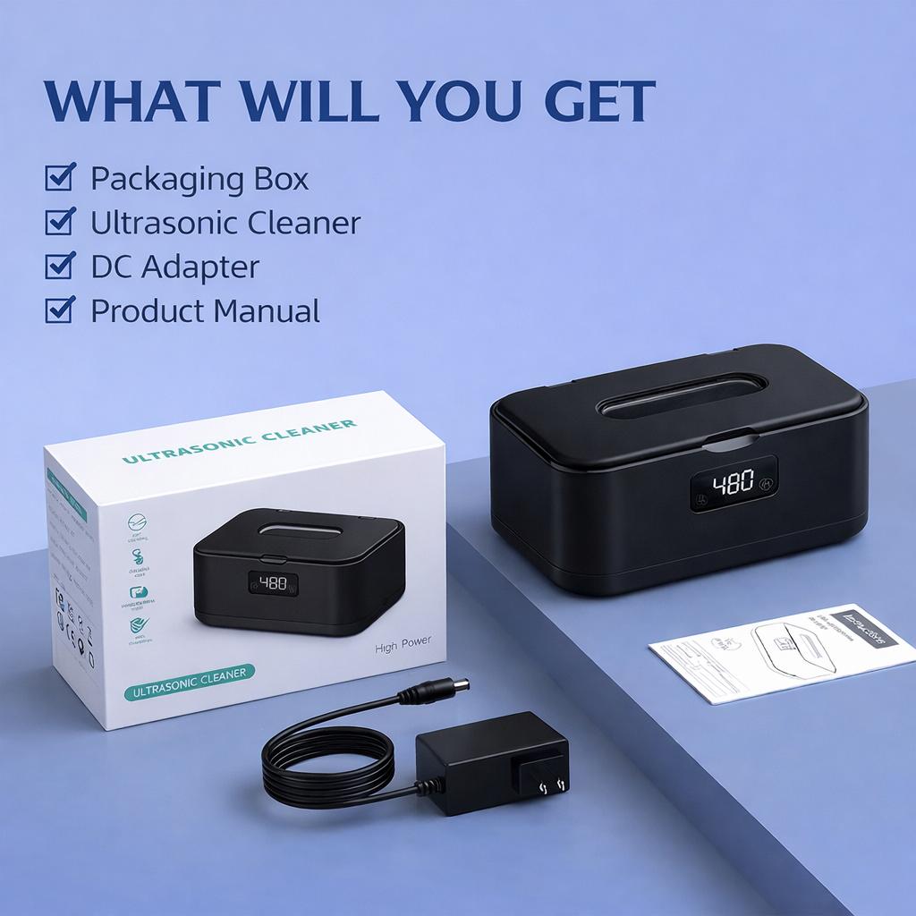 Ultrasonic Jewelry Cleaner with UV Sterilizer, Portable 360° Deep Cleaning Sonic Washer Machine, Plug-In Adapter Powered for Rings, Necklaces, Earrings, Watches, Eyeglasses, Retainers & Dentures Ultrasonic Jewelry Cleaner with UV Sterilizer, Portable 360° Deep Cleaning Sonic Washer Machine, Plug-In Adapter Powered for Rings, Necklaces, Earrings, Watches, Eyeglasses, Retainers & Dentures