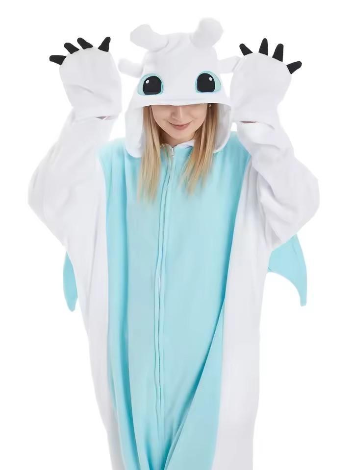 Black Toothless Dragon Onesie Pajamas Adult Kids Kigurumi Unicorn Jumpsuit Animal Pijamas Train Halloween Cosplay Winter Slipper
