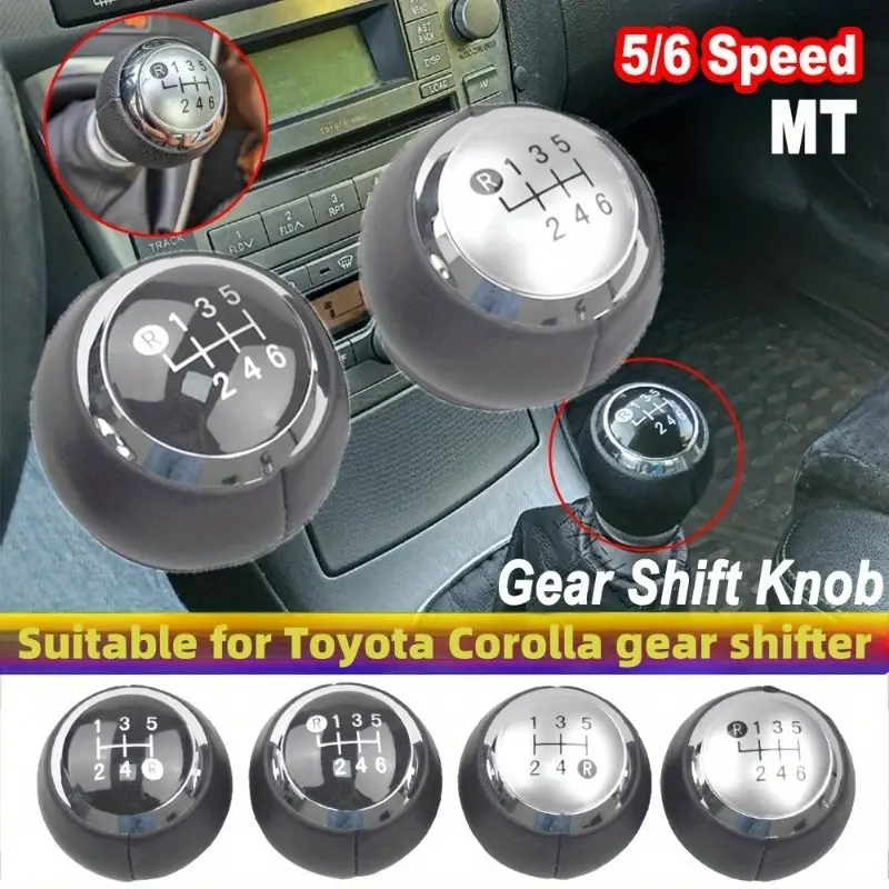 5/6 Speed Manual Gear Shift Knob Replacement Shifter Lever Fit For Toyota Corolla RAV4 Avensis Yaris Verso Auris Aygo Car Interior Accessories