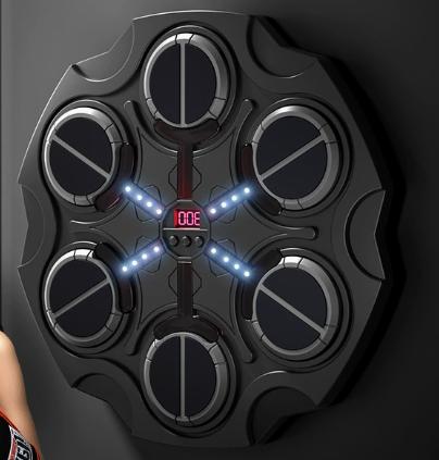 Music Boxing Target,Home Wall Target,15 Speeds,Boxing Trainer,Interactive Rhythm Boxing Machine,Suitable for The Whole Family