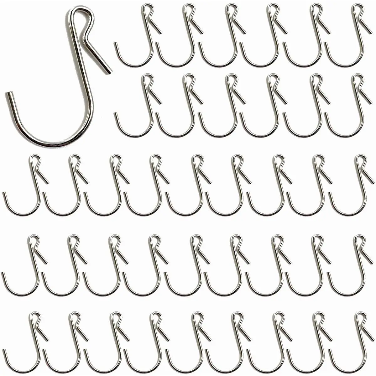 100 count Metal Mini Gutter Hang Hooks Christmas Lights Ornament Hook Weatherproof Light Clips Hooks for  Xmas Decoration Outside String Lights, Art Craft Display, Party Decorations