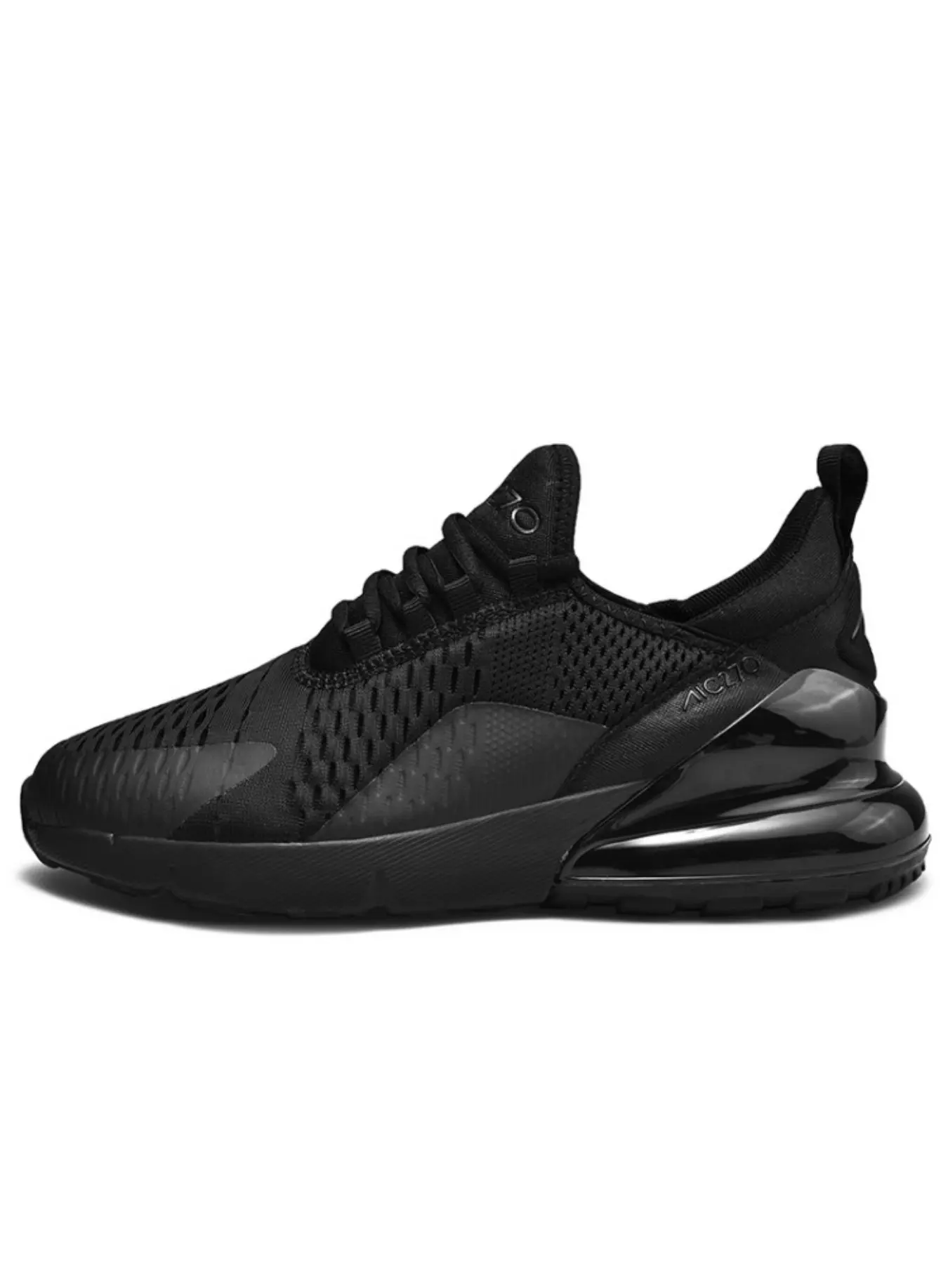 Men's Retro Casual Sports Shoes, Comfortable Air Cushion Design, Minimalist Thick Sole, Mesh Fabric, Sporty Style, All Seasons
