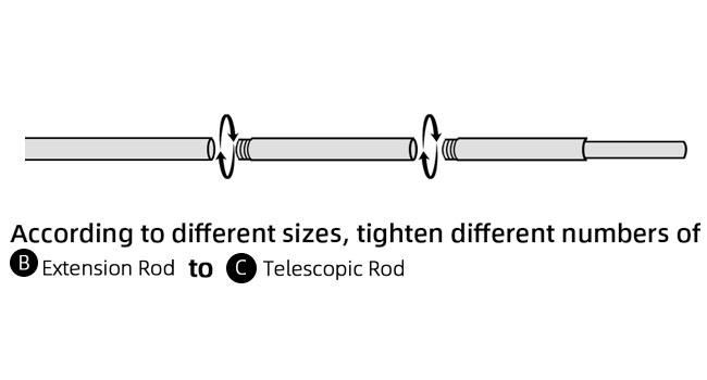 H.VERSAILTEX Curtain Rods for Windows Adjustable Length 1 Inch Diameter Bedroom, Kitchen, Living Room Curtain Rod with Classic Round End Caps