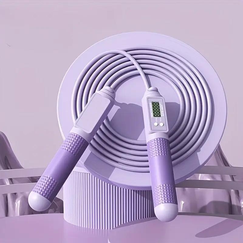Smart Counting Jump Rope with Digital Display - Professional Tangle-Free Skipping Rope for Home Gym, Fitness & Cardio Training LED Resistance Band Kegel Trainer