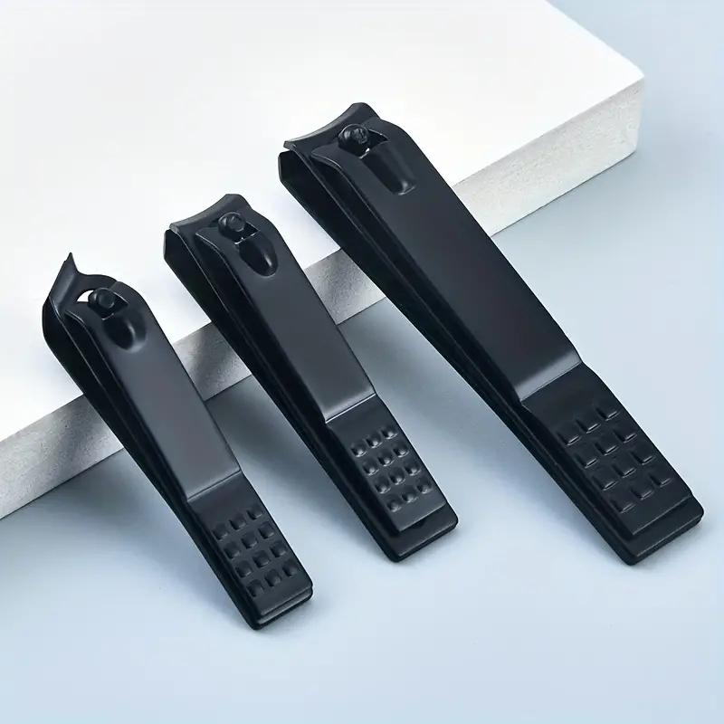 Portable Nail Clipper, Nail File, 3 Counts/set Stainless Steel Manicure Pedicures Kits for Home and Travel Use, Personal Care Tools for Women and Men, Gift for Men