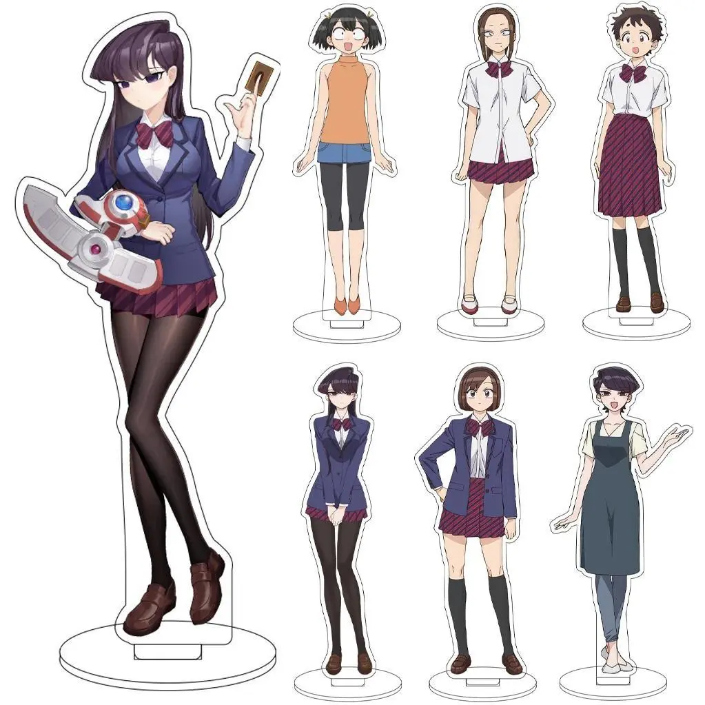 Anime Komi Can‘t Communicate Cosplay Stand Model Plate Komi Shoko Acrylic Figure Standing Christmas Gifts