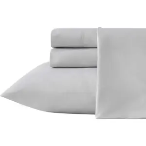 Eddie - Queen Size Sheet Set, & Cool Temperature Regulating Bedding with Breathable Feel, 4 Piece Bed Sheets with Deep Fitted Sheet & Pillowcases (Chill Grey)