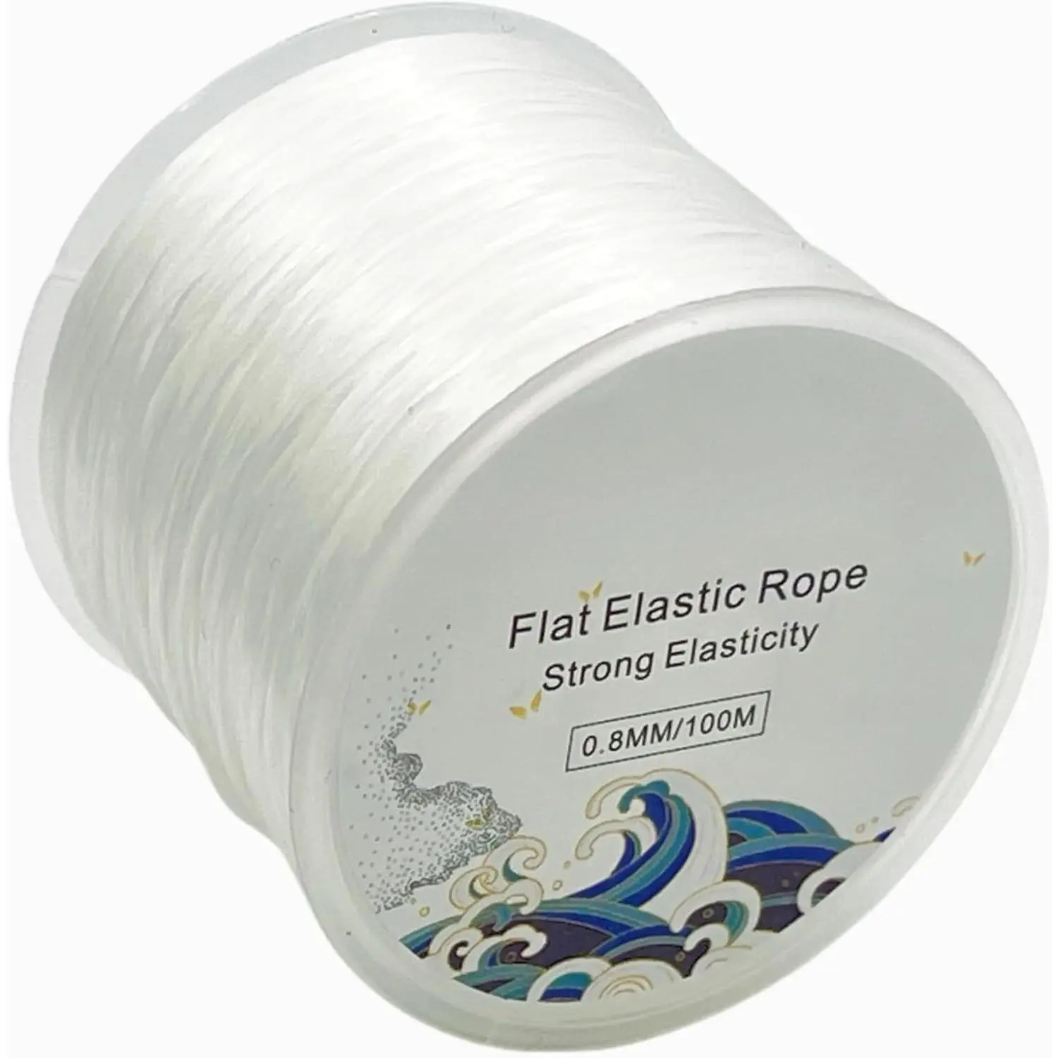 Flat Elastic Line 0.8 mm Elastic Bracelet Rope Bead Rope for String  Production and Bracelet Production (100 m)