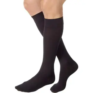 Relief Knee High Graduated Compression Socks, 15-20 mmHg - Comtable Unisex Design - Closed Toe, Black, X-Large Full Calf
