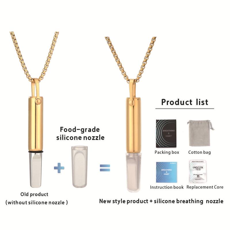QS2230 Breathing Resistance Necklace Built-in Cotton Core Meditation Jewelry QS2230 Breathing Resistance Necklace Built-in Cotton Core Meditation Jewelry