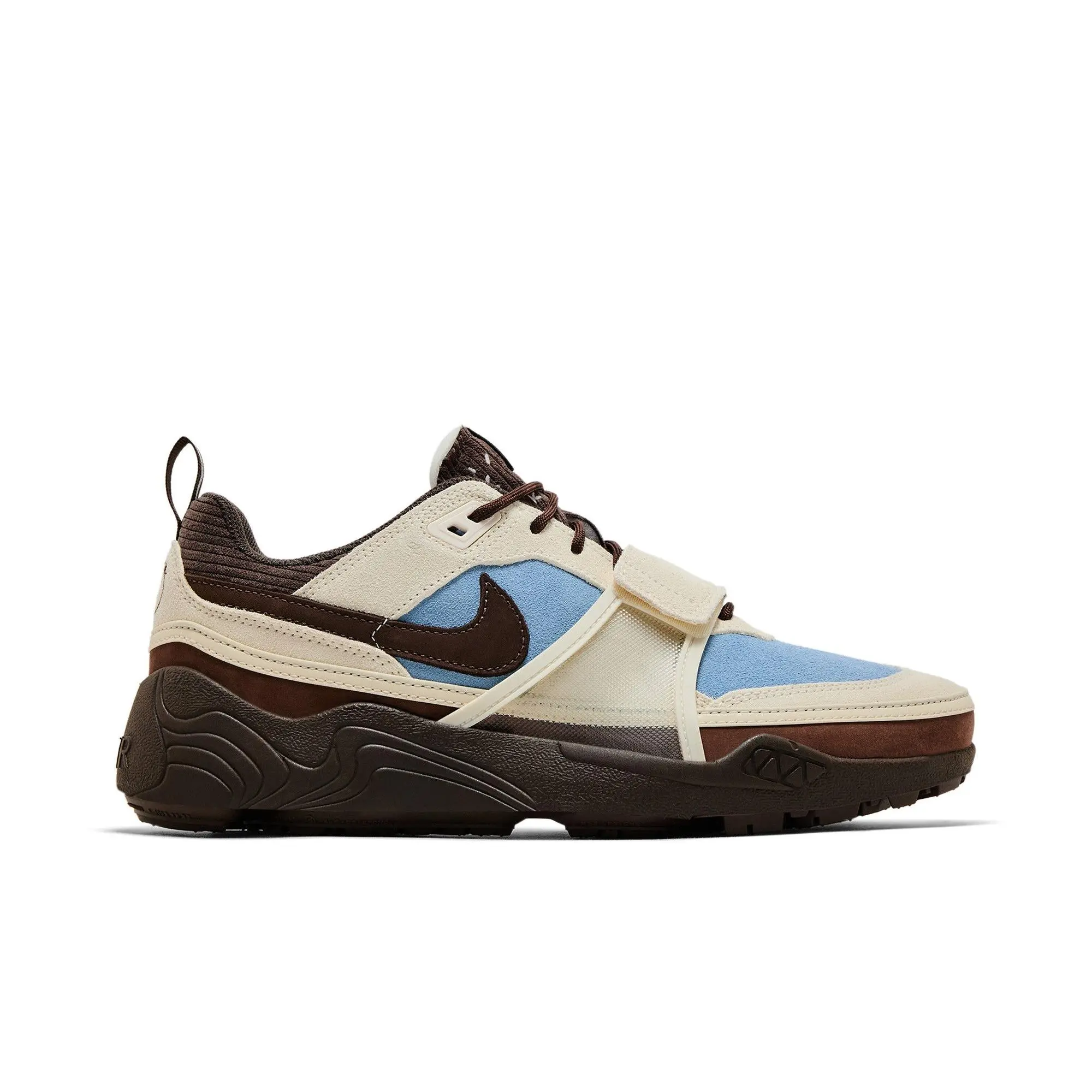 Travis Scott x Nike Zoom Field Jaxx 'Leche Blue' (Unisex) Leche Blue/Baroque Brown/Pale Ivory/Light Chocolate lifestyle casual shoes HQ3072 400