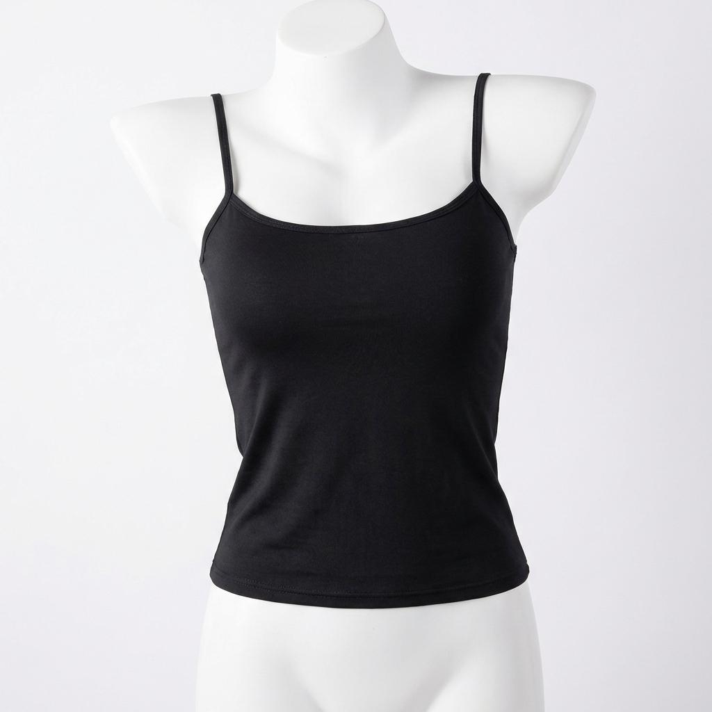 Women's Basic Black & White Slim Fit Cami Tank Top