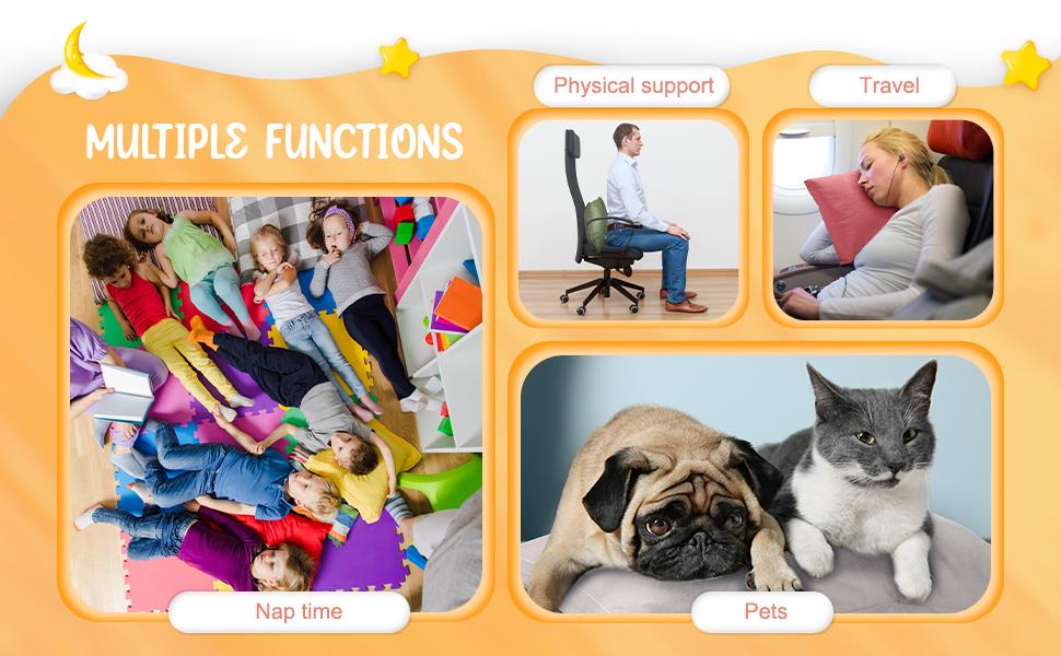 12 Pack Mini Pillows for Daycare 9.1 x 13.8'' Small Travel Pillow Bulk Soft Breathable Cotton Pillow for Nap Travel Pet Neck Lumbar Purse Insert (Dark Color)