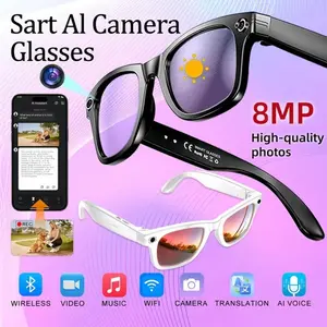 800W High-Definition Smart Camera Glasses - AI Translation, Video Recording, Photo Taking, Real Object Viewing, Popular New Model Recording Glasses