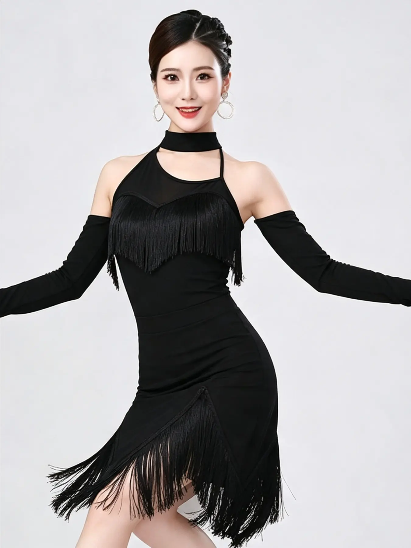 Latin Dance Fringe Dress Competition Campus Show Ball Banquet Multi Scene Dance Wear