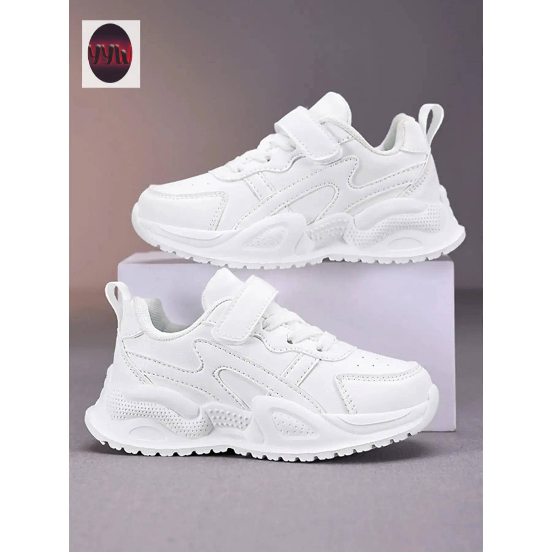 YYW1 Unisex Low Top Sneakers Boys & Girls, Comfortable Casual Shoes All Seasons, Kids Shoes, Anti-Shock Absorbing Sporty Running Shoes, Jogging Shoes, Athletic Shoes, Shoes