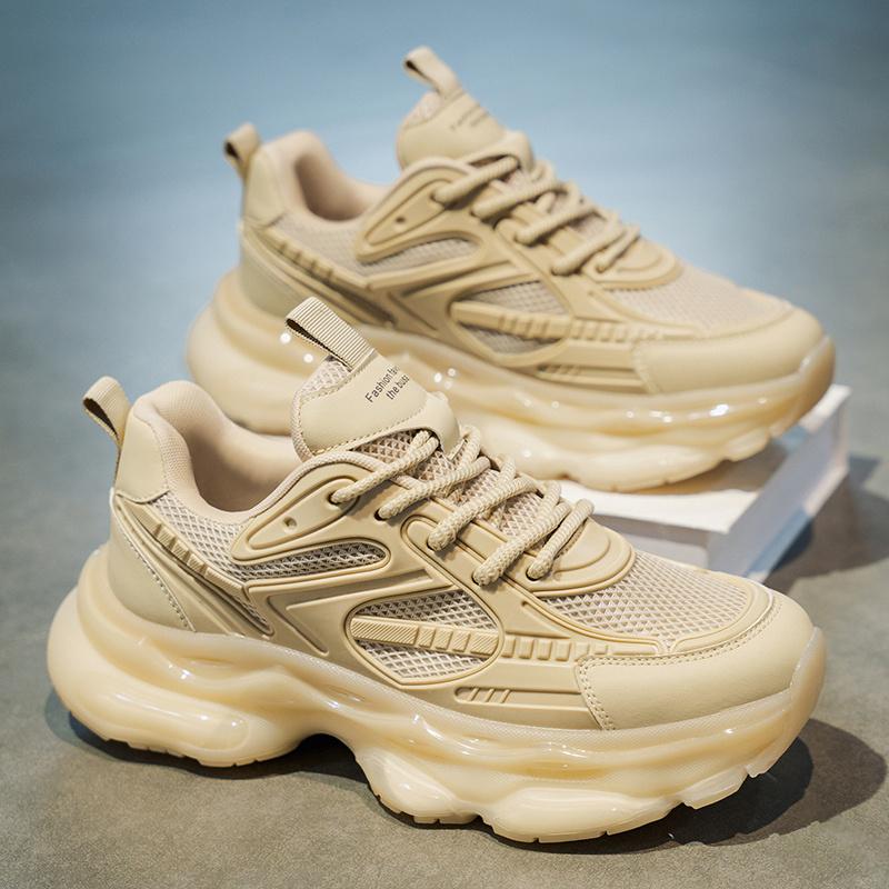 (New)Versatile Sports Casual Shoes, Samurai Platform Dad Shoes for Men, Outdoor Hiking Shoes, Sneakers, Big Size Shoes, All-Season Thick-Soled Shoes, Soft Sole Comfortable Breathable Casual Men's Shoes