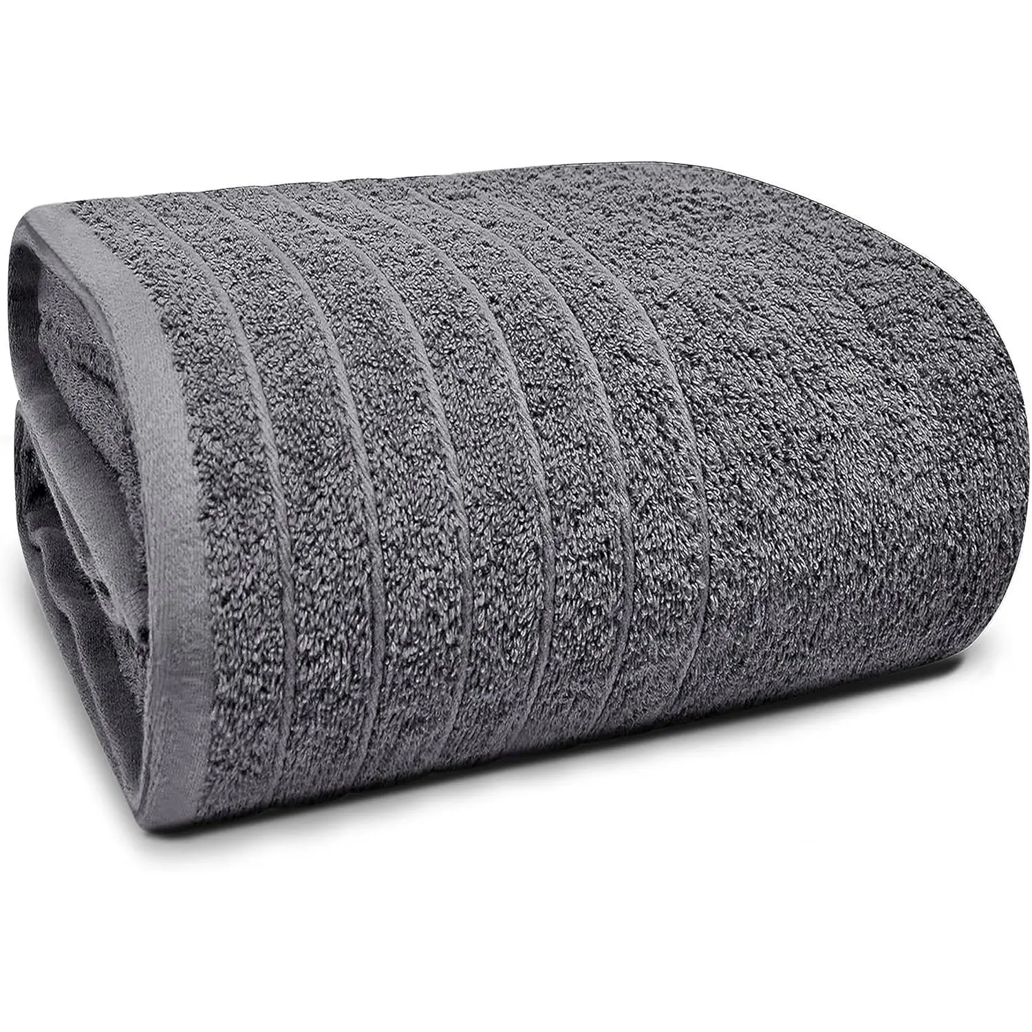 Pack of 1 Jumbo Bath Sheet 40 x 80 Inches, Extra Large & Light Weight, Quicker to Dry, 100% Cotton, Super Soft & Absorbent, Dark Grey