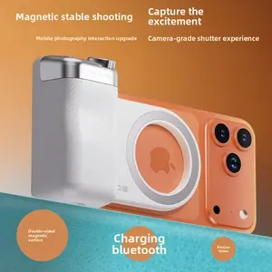Magnetic phone fill light with Bluetooth remote control, photography assistive device, zoomable, anti-shake, universal