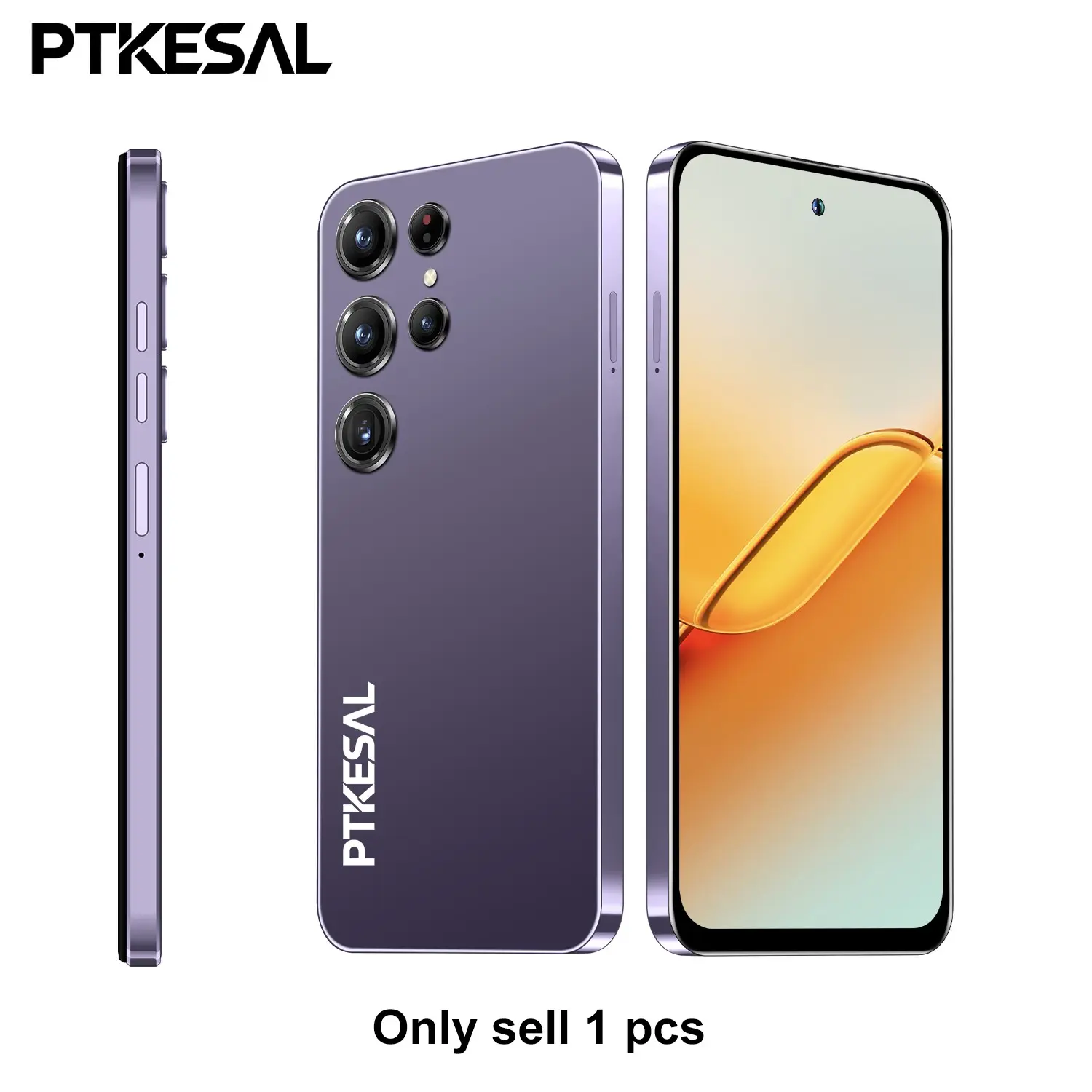 Ptkesal-25 Ultra Touchscreen Smartphone, 6.56-Inch Display, 3gb+64GB Storage, Dual Sim, 3800mah Battery, 5+13mp Camera, Android System