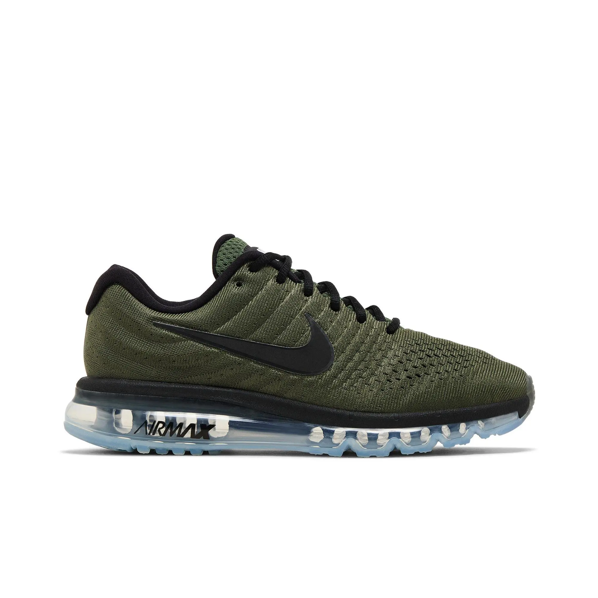 Nike Air Max 2017 'Cargo Khaki' Unisex Closed Athletic Sneaker, Cargo Khaki/Black Lifestyle Sports Footwear, Style 849559-302, Sports Shoes