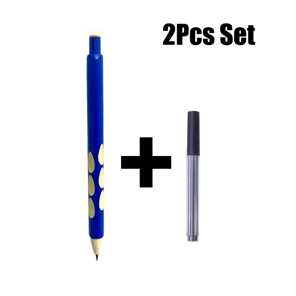 2 Piece Set Automatic Pencil, Ergonomic Design, No Sharpening Needed, Replaceable Lead, Durable Core, Student School Supplies