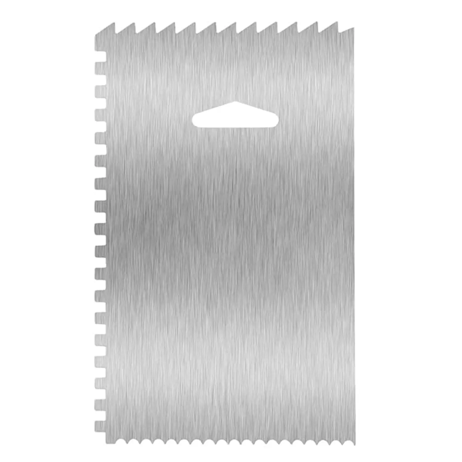 Stainless Steel Cake Scraper Cake Decorating Tools Edge Side Jagged Wave Double Sided Patterned Comb Metal Cake Carving Smoothing Cream Pastry