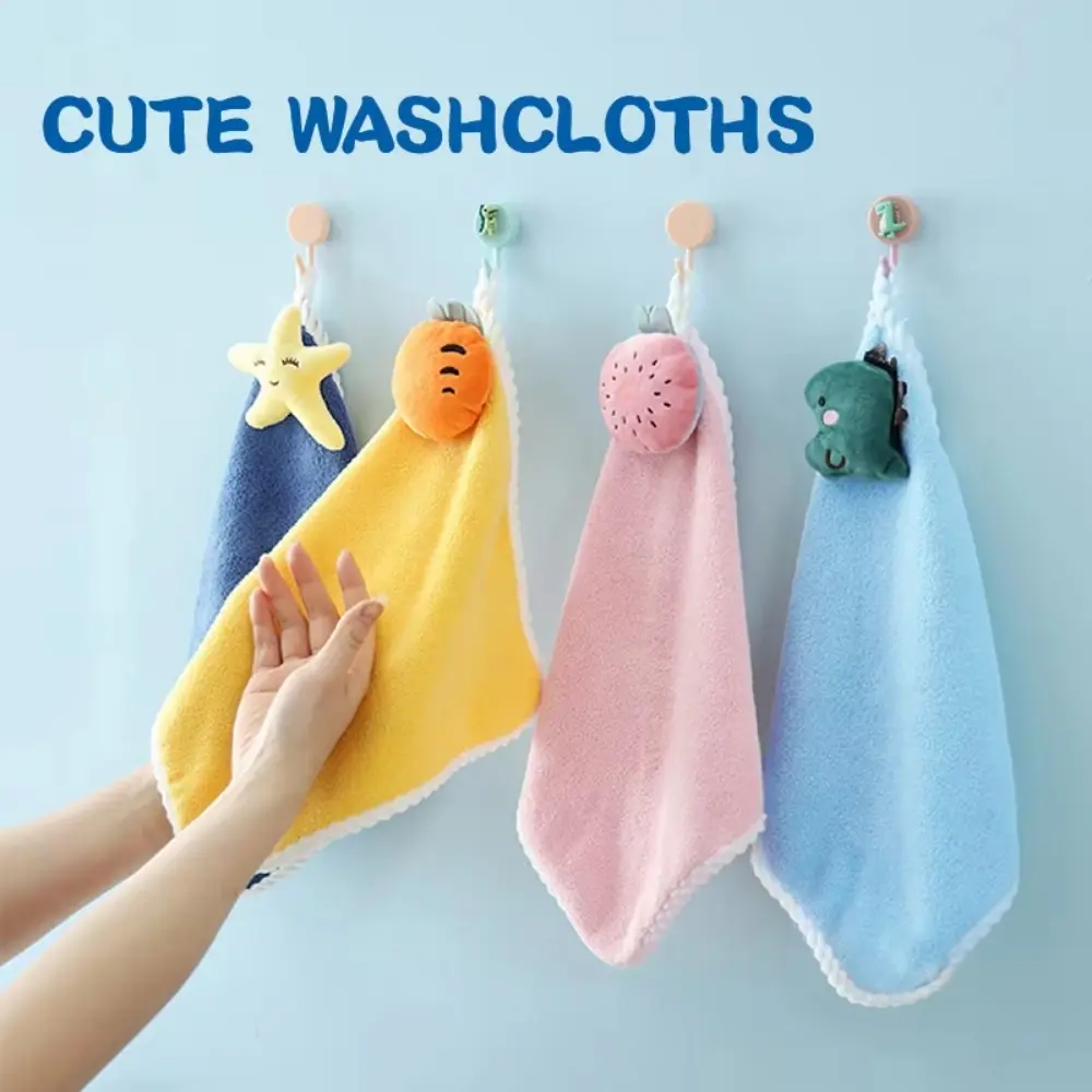 Ultra Soft Kids Microfiber Fingertip Towels - 1-2-4 Packs, 4 Pcs Mix, Reusable, Absorbent, Skin-Gentle Sports & Outdoor Sun Protection Accessory, Ideal for Bathroom, Nursery Use, Multiple Packs, Soft Fabric, Ultra-Gentle On Skin