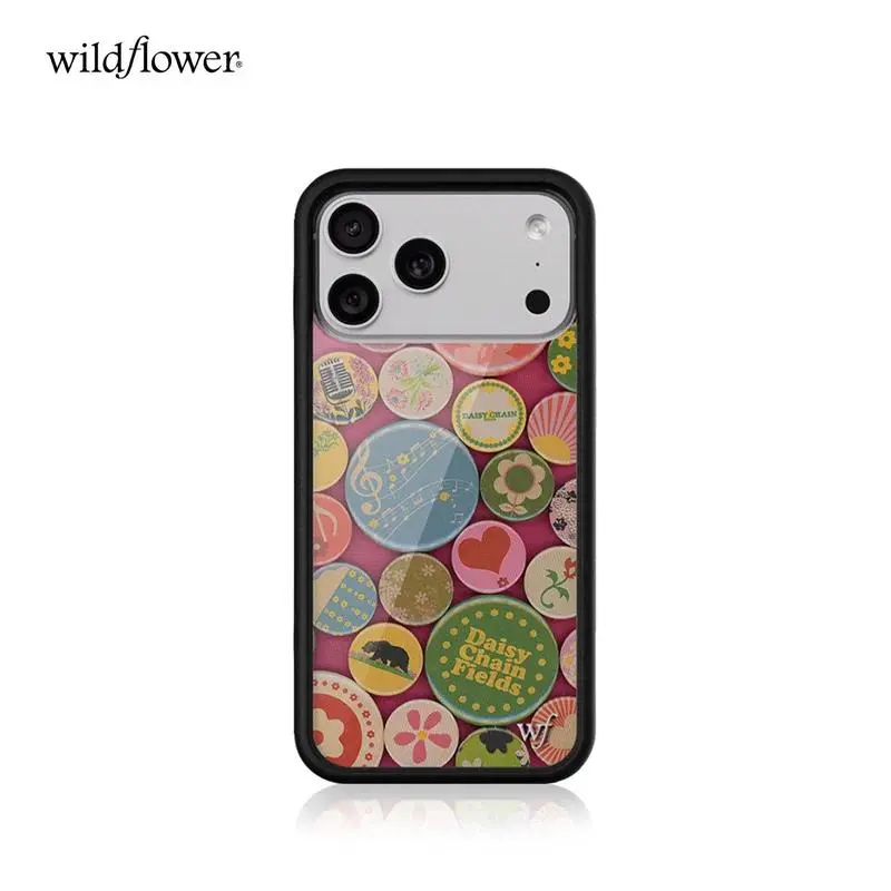 Wildflower ins Daisy Chain Fields Phone Case for iPhone 17 16 15 14 13 12 11 Pro Max Plus WF Olivia Rodrig shockproof Back Cover Protection Protective Casing Protector