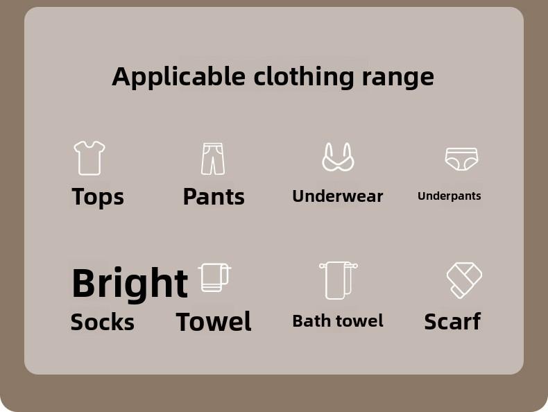 FaSoLa Household Folding Drying Rack, Multi-Clip Sock and Underwear Drying Tool, Multifunctional Windproof 2-in-1 Drying Rack