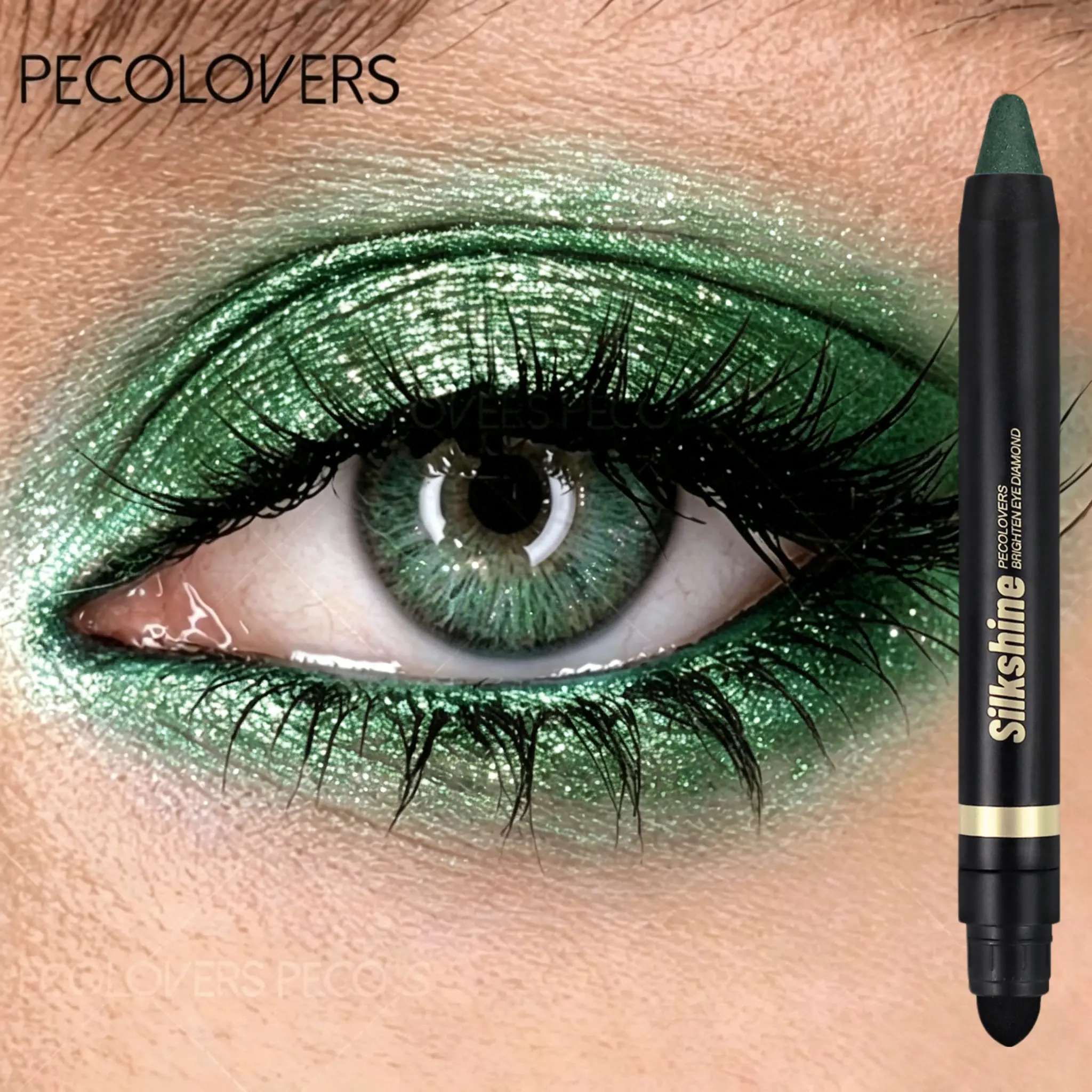 1PC Glitter Brown Eyeshadow Pen Waterproof Lasting Shimmer Matte Lying Silkworm Eyeshadow Pencil Highlighter Stick Eyes Makeup Tools