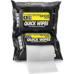 Shoe wipes Pack of 2  60 count Sneakers Cleaning Quick Wipes Removing Dirt and Stains with Disposable Shoe Wipe