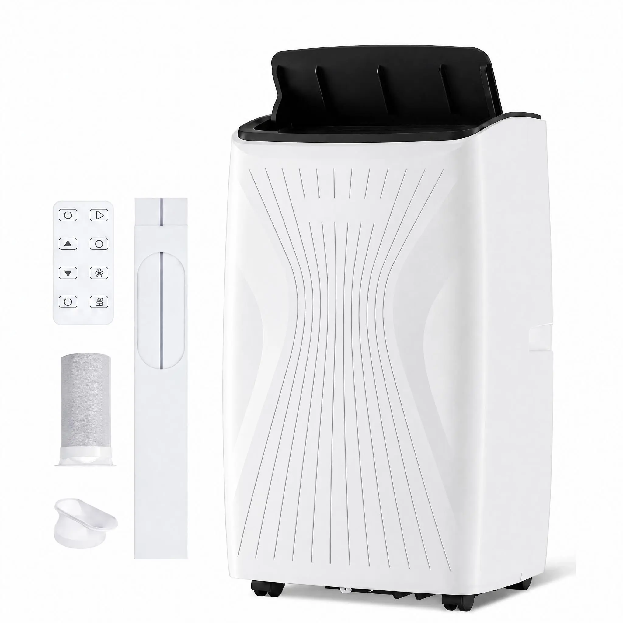 14,000 BTU Portable Air Conditioner – Cools Up to 700 Sq.Ft | 3-in-1 AC Unit with Cooling, Dehumidifier & Fan | No Permanent Installation Needed | LED Display + Remote + 24H Timer | Life-Saving Summer Hack for Apartments & Bedrooms 🥵❄️